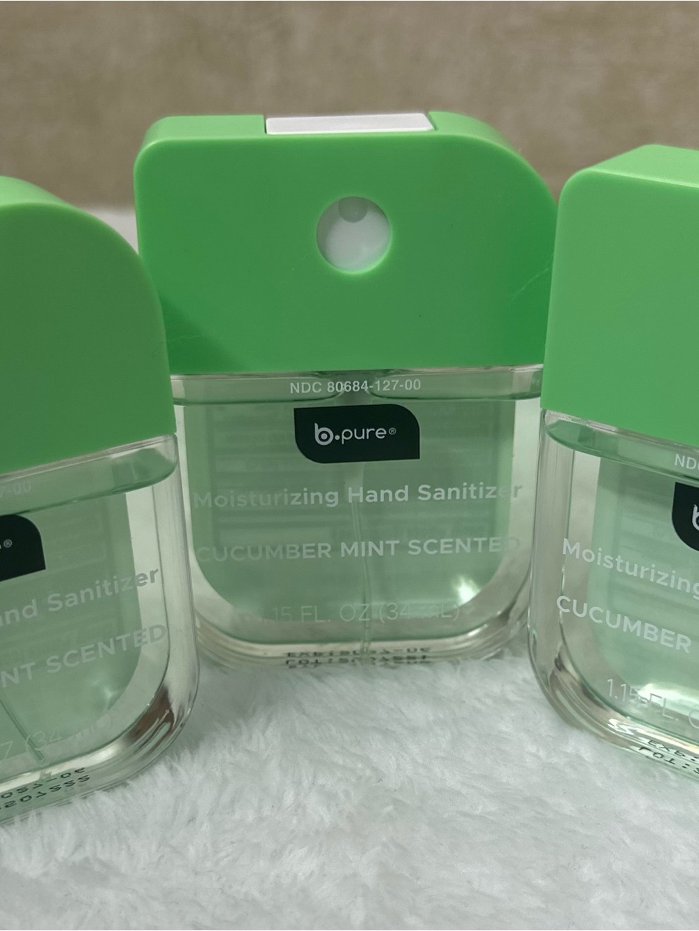 b.pure Cucumber Mint Moisturizing Hand Sanitizer - Green